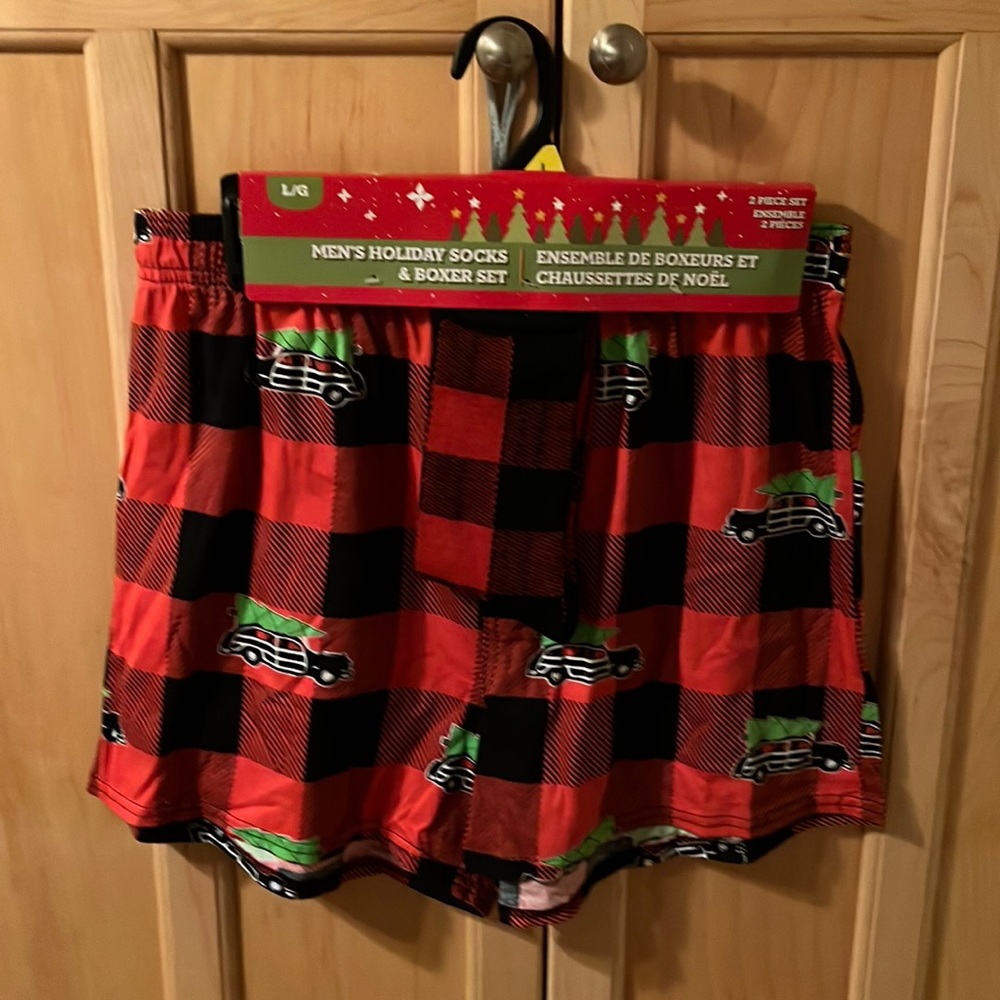 Men’s Holiday Socks & Boxer Set size L